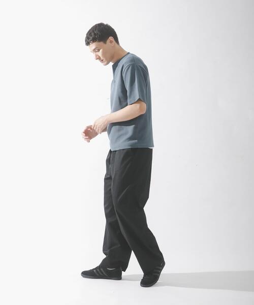 URBAN RESEARCH Sonny Label(アーバンリサーチサニーレーベル)の「ワッフルヘンリーネックTシャツ(Tシャツ/カットソー・メンズ・チャコールグレー/ブルー系その他/ホワイト・MEDIUM/LARGE)」の8枚目の写真