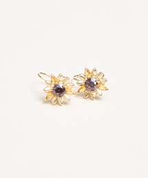 Zoule（ゾーラ）の「Zoule ゾーラ：FLOWER LETTER SERIES　jewel flower letter7　花言葉　ひまわり　イヤリング（イヤリング）」
