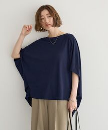 異素材切替バックデザインプルオーバー