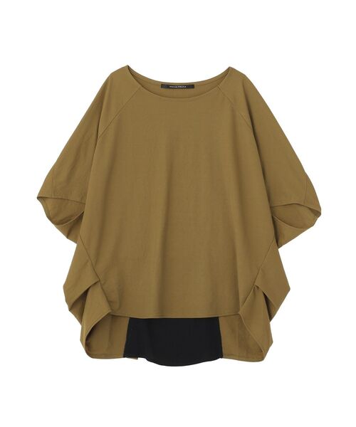YECCA VECCA(イェッカヴェッカ)の「異素材切替バックデザインプルオーバー(Tシャツ/カットソー・レディース・ネイビー/オフホワイト/カーキ・FREE)」の12枚目の写真