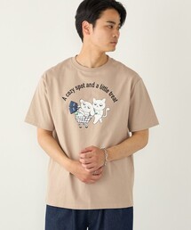さかがみ家×SHIPS:コラボ プリント Tシャツ◇