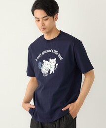 さかがみ家×SHIPS:コラボ プリント Tシャツ◇