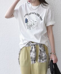 さかがみ家×SHIPS:コラボ プリント Tシャツ◇
