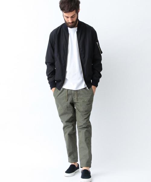 BEAUTY&YOUTH UNITED ARROWS（ビューティーアンドユースユナイテッドアローズ）の「BY ∴ コールドマーセ ギャバ MA-1◆（MA-1・メンズ・ネイビー/オリーブ/ナチュラル・LARGE/X-LARGE/MEDIUM/SMALL）」の5枚目の写真