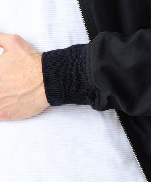 BEAUTY&YOUTH UNITED ARROWS（ビューティーアンドユースユナイテッドアローズ）の「BY ∴ コールドマーセ ギャバ MA-1◆（MA-1・メンズ・ネイビー/オリーブ/ナチュラル・LARGE/X-LARGE/MEDIUM/SMALL）」の7枚目の写真