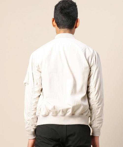 BEAUTY&YOUTH UNITED ARROWS（ビューティーアンドユースユナイテッドアローズ）の「BY ∴ コールドマーセ ギャバ MA-1◆（MA-1・メンズ・ネイビー/オリーブ/ナチュラル・LARGE/X-LARGE/MEDIUM/SMALL）」の15枚目の写真