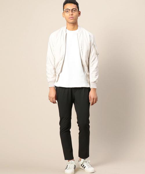 BEAUTY&YOUTH UNITED ARROWS（ビューティーアンドユースユナイテッドアローズ）の「BY ∴ コールドマーセ ギャバ MA-1◆（MA-1・メンズ・ネイビー/オリーブ/ナチュラル・LARGE/X-LARGE/MEDIUM/SMALL）」の17枚目の写真