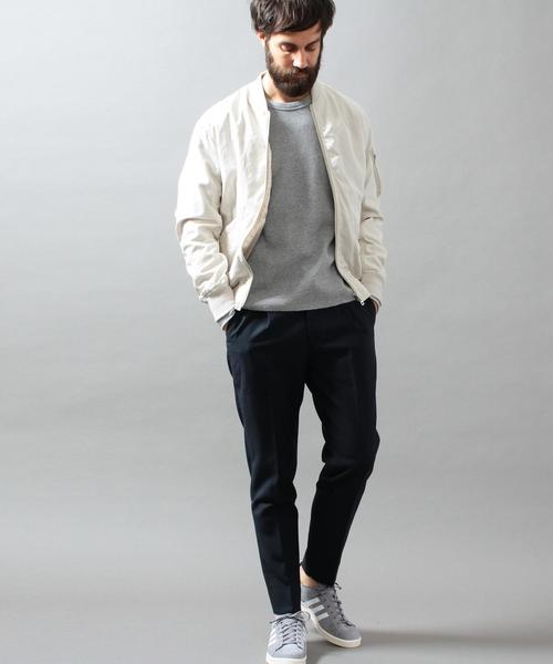 BEAUTY&YOUTH UNITED ARROWS（ビューティーアンドユースユナイテッドアローズ）の「BY ∴ コールドマーセ ギャバ MA-1◆（MA-1・メンズ・ネイビー/オリーブ/ナチュラル・LARGE/X-LARGE/MEDIUM/SMALL）」の18枚目の写真