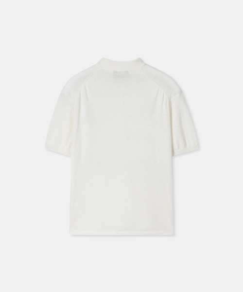 THEENDQUESTION(ジエンドクエスチョン)の「Cotton linen collar knit top / IVORY(ニット/セーター・レディース・その他・1/2)」の2枚目の写真
