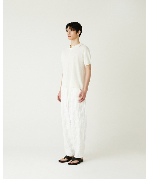 THEENDQUESTION(ジエンドクエスチョン)の「Cotton linen collar knit top / IVORY(ニット/セーター・レディース・その他・1/2)」の4枚目の写真
