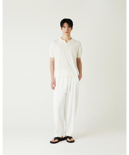 THEENDQUESTION(ジエンドクエスチョン)の「Cotton linen collar knit top / IVORY(ニット/セーター・レディース・その他・1/2)」の6枚目の写真