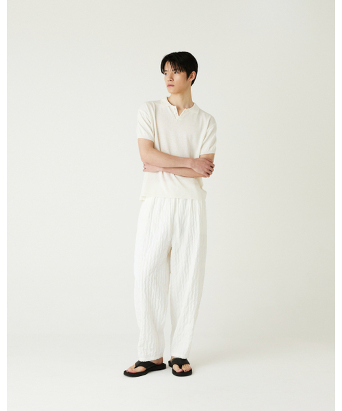 THEENDQUESTION(ジエンドクエスチョン)の「Cotton linen collar knit top / IVORY(ニット/セーター・レディース・その他・1/2)」の7枚目の写真