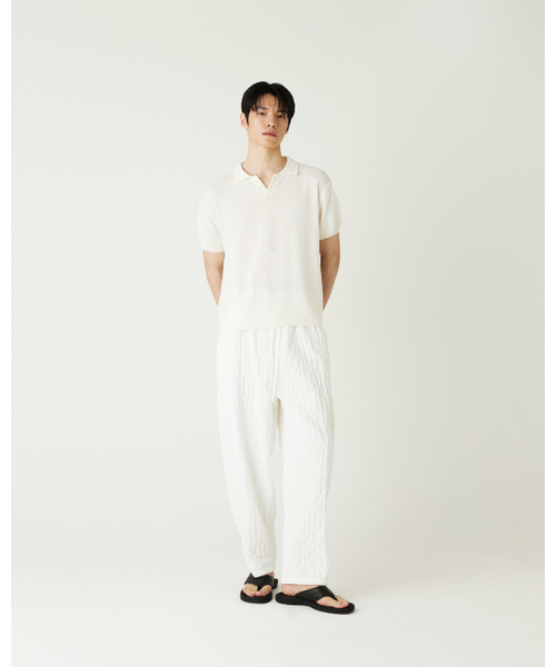 THEENDQUESTION(ジエンドクエスチョン)の「Cotton linen collar knit top / IVORY(ニット/セーター・レディース・その他・1/2)」の8枚目の写真