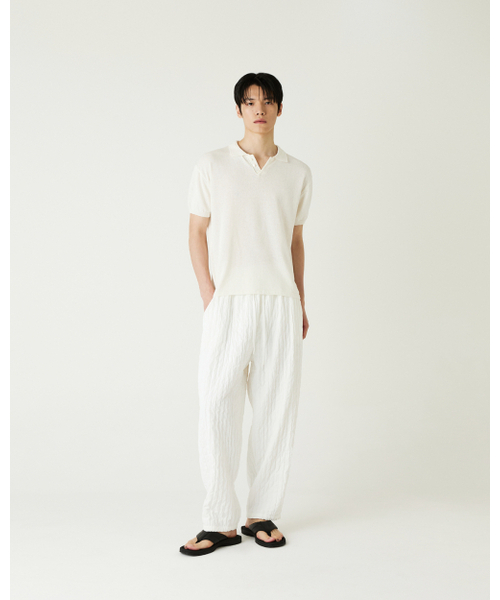 THEENDQUESTION(ジエンドクエスチョン)の「Cotton linen collar knit top / IVORY(ニット/セーター・レディース・その他・1/2)」の9枚目の写真