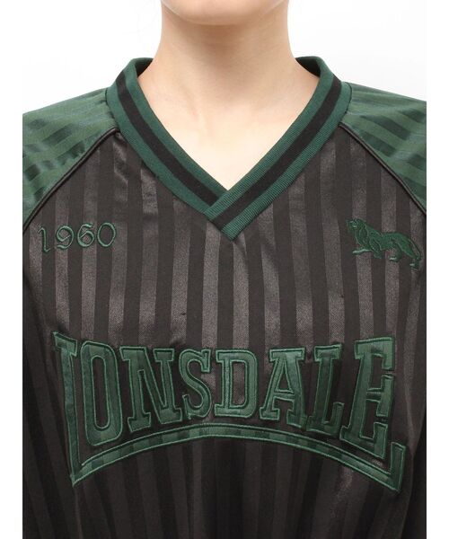 jouetie(ジュエティ)の「【LONSDALE×jouetie】Vネックチュニックワンピース(ワンピース・レディース・ボルドー/アイボリー/ブラック・FREE)」の9枚目の写真