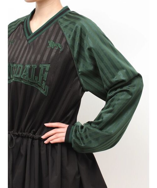 jouetie(ジュエティ)の「【LONSDALE×jouetie】Vネックチュニックワンピース(ワンピース・レディース・ボルドー/アイボリー/ブラック・FREE)」の10枚目の写真