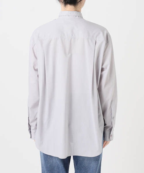 Spick & Span（スピックアンドスパン）の「《一部店舗+WEB限定》Frilled Wing Collar Shirt（シャツ/ブラウス・レディース・チャコールグレー・FREE）」の4枚目の写真