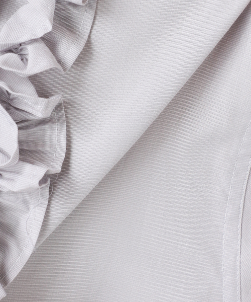 Spick & Span（スピックアンドスパン）の「《一部店舗+WEB限定》Frilled Wing Collar Shirt（シャツ/ブラウス・レディース・チャコールグレー・FREE）」の10枚目の写真