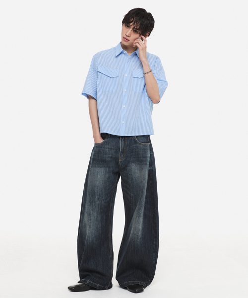 DNSR(ディーエヌエスアール)の「レガシーカーブドデニムパンツシャドーブルー(デニムパンツ・メンズ・その他・SMALL/MEDIUM/LARGE/X-LARGE)」の13枚目の写真