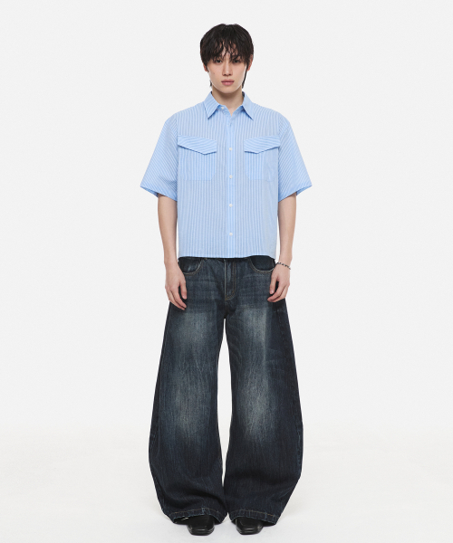 DNSR(ディーエヌエスアール)の「レガシーカーブドデニムパンツシャドーブルー(デニムパンツ・メンズ・その他・SMALL/MEDIUM/LARGE/X-LARGE)」の14枚目の写真