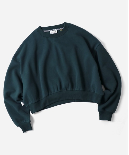 gym master（ジムマスター）の「12oz　ヘビー裏起毛スウェットボリュームスリーブクルーネック（スウェット・レディース・アッシュグレー/チャコールグレー/グリーン/グリーン系その他/グレー系その他/マスタード/ブラック・FREE）」の5枚目の写真