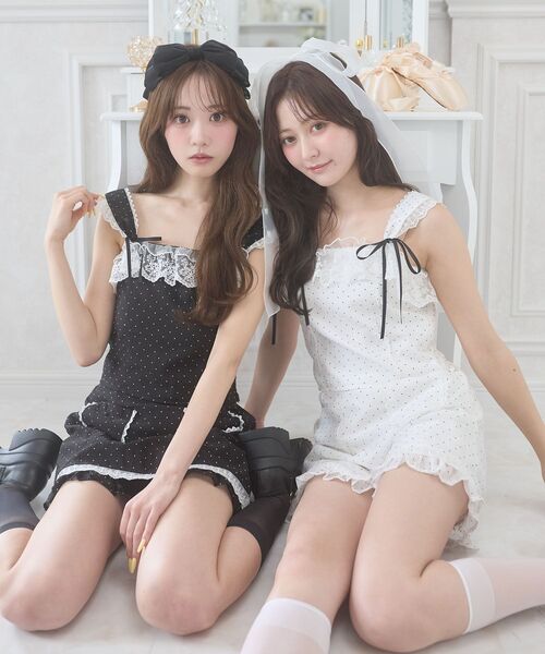 MAJESTIC LEGON（マジェスティックレゴン）の「2wayレースフリルビスチェ（その他トップス・レディース・ホワイト系その他/ブラック系その他・MEDIUM）」の21枚目の写真
