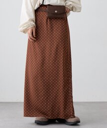 ドットロングスカート