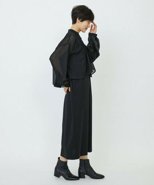feerique(フィーリック)の「feerique メッシュ×ジャージドッキングワンピース(ワンピース・レディース・ベージュ・2/3)」の8枚目の写真