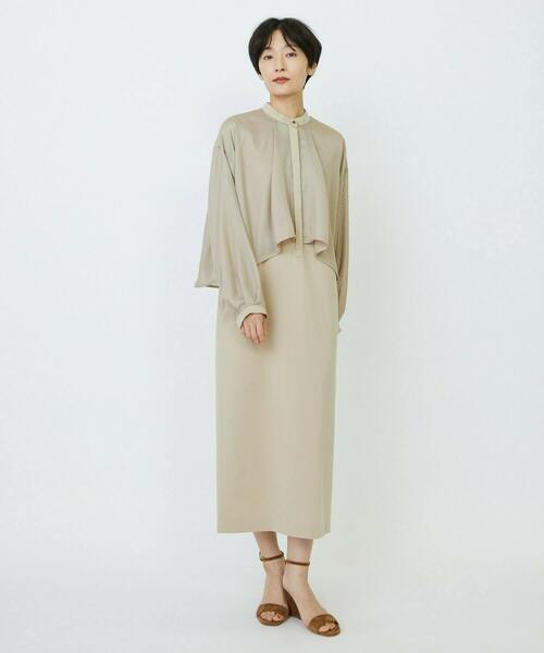 feerique(フィーリック)の「feerique メッシュ×ジャージドッキングワンピース(ワンピース・レディース・ベージュ・2/3)」の17枚目の写真