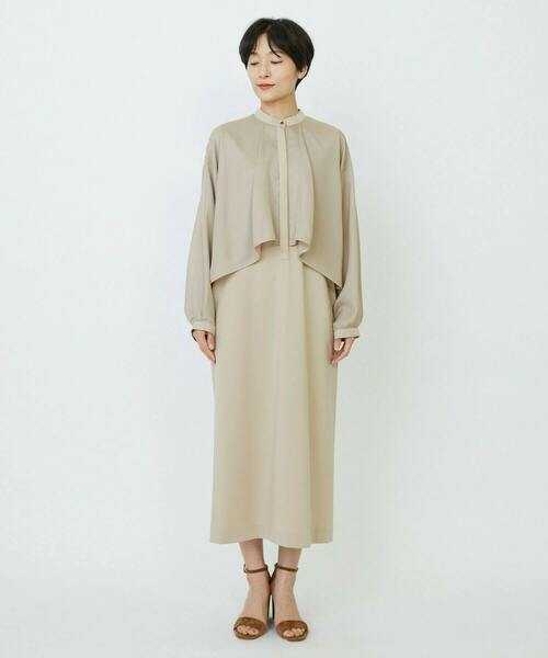 feerique(フィーリック)の「feerique メッシュ×ジャージドッキングワンピース(ワンピース・レディース・ベージュ・2/3)」の18枚目の写真