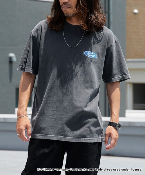 GOOD ROCK SPEED（グッドロックスピード）の「GOOD ROCK SPEED/グッドロックスピード Mustang グラフィック 半袖Tシャツ メンズ 秋 秋服 2026年秋冬（Tシャツ/カットソー・メンズ・ホワイト/チャコールグレー・S/M/L/XL）」の2枚目の写真
