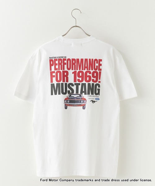GOOD ROCK SPEED（グッドロックスピード）の「GOOD ROCK SPEED/グッドロックスピード Mustang グラフィック 半袖Tシャツ メンズ 秋 秋服 2026年秋冬（Tシャツ/カットソー・メンズ・ホワイト/チャコールグレー・S/M/L/XL）」の4枚目の写真