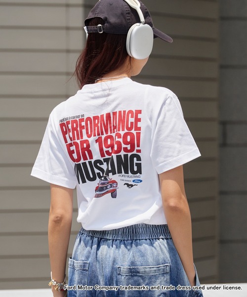 GOOD ROCK SPEED（グッドロックスピード）の「GOOD ROCK SPEED/グッドロックスピード Mustang グラフィック 半袖Tシャツ メンズ 秋 秋服 2026年秋冬（Tシャツ/カットソー・メンズ・ホワイト/チャコールグレー・S/M/L/XL）」の8枚目の写真