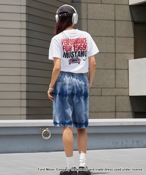 GOOD ROCK SPEED（グッドロックスピード）の「GOOD ROCK SPEED/グッドロックスピード Mustang グラフィック 半袖Tシャツ メンズ 秋 秋服 2026年秋冬（Tシャツ/カットソー・メンズ・ホワイト/チャコールグレー・S/M/L/XL）」の12枚目の写真