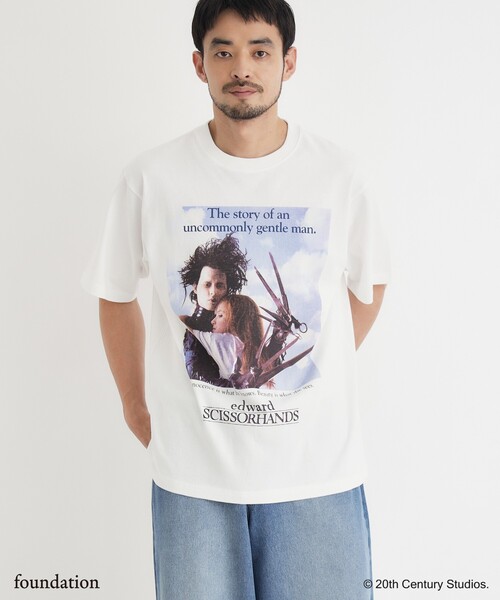Right-on（ライトオン）の「【Right-on別注】ムービープリントTシャツ（Tシャツ/カットソー・レディース・ホワイト系1/チャコール/チャコールグレー/ライトグレー/ホワイト/ライトブルー・06/05/04）」の7枚目の写真