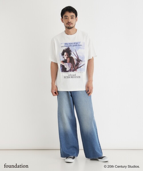 Right-on（ライトオン）の「【Right-on別注】ムービープリントTシャツ（Tシャツ/カットソー・レディース・ホワイト系1/チャコール/チャコールグレー/ライトグレー/ホワイト/ライトブルー・06/05/04）」の11枚目の写真