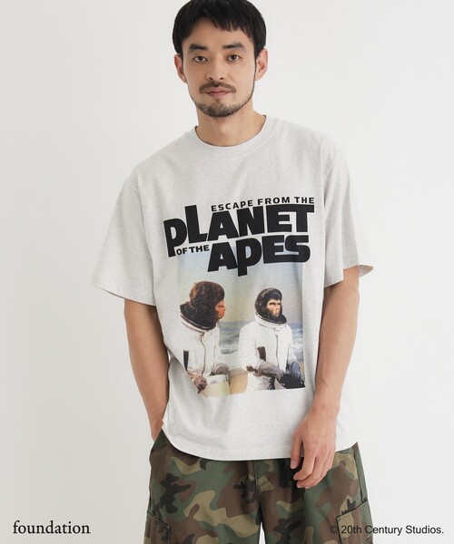 Right-on（ライトオン）の「【Right-on別注】ムービープリントTシャツ（Tシャツ/カットソー・レディース・ホワイト系1/チャコール/チャコールグレー/ライトグレー/ホワイト/ライトブルー・06/05/04）」の13枚目の写真