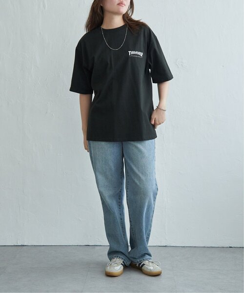 VENCEEXCHANGE(ヴァンスエクスチェンジ)の「THRASHER /スラッシャー 3DファブリックロゴTシャツ(Tシャツ/カットソー・メンズ・ブラック/ホワイト・LL/L/M)」の20枚目の写真