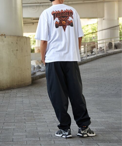 VENCEEXCHANGE(ヴァンスエクスチェンジ)の「THRASHER /スラッシャー 3DファブリックロゴTシャツ(Tシャツ/カットソー・メンズ・ブラック/ホワイト・LL/L/M)」の3枚目の写真