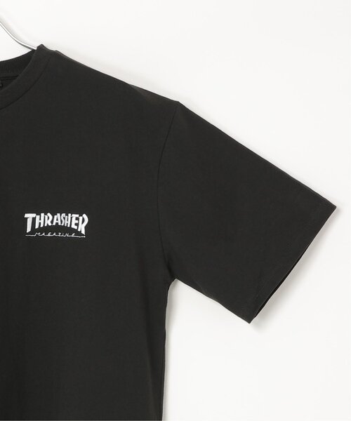 VENCEEXCHANGE(ヴァンスエクスチェンジ)の「THRASHER /スラッシャー 3DファブリックロゴTシャツ(Tシャツ/カットソー・メンズ・ブラック/ホワイト・LL/L/M)」の10枚目の写真