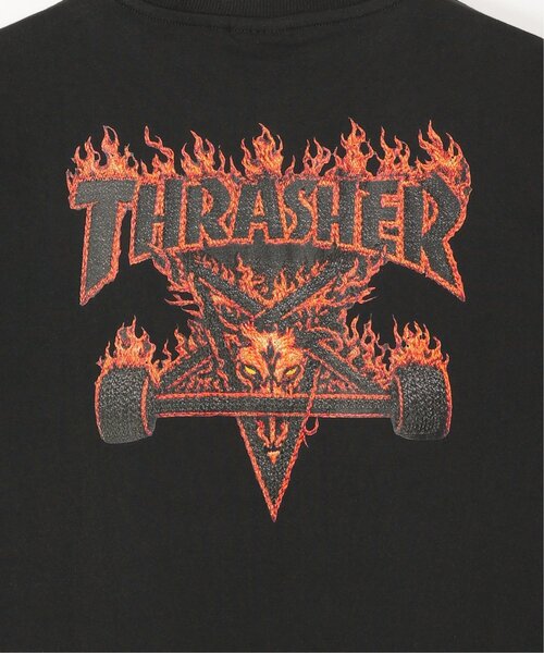 VENCEEXCHANGE(ヴァンスエクスチェンジ)の「THRASHER /スラッシャー 3DファブリックロゴTシャツ(Tシャツ/カットソー・メンズ・ブラック/ホワイト・LL/L/M)」の14枚目の写真
