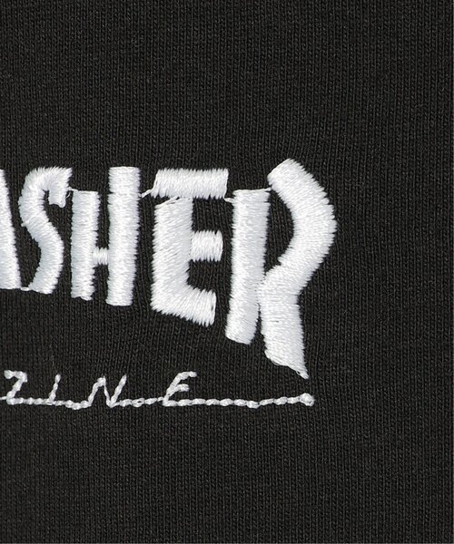 VENCEEXCHANGE(ヴァンスエクスチェンジ)の「THRASHER /スラッシャー 3DファブリックロゴTシャツ(Tシャツ/カットソー・メンズ・ブラック/ホワイト・LL/L/M)」の16枚目の写真