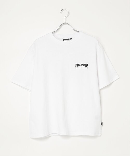 VENCEEXCHANGE(ヴァンスエクスチェンジ)の「THRASHER /スラッシャー 3DファブリックロゴTシャツ(Tシャツ/カットソー・メンズ・ブラック/ホワイト・LL/L/M)」の17枚目の写真
