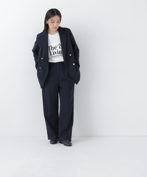 NATURAL BEAUTY BASIC(ナチュラルビューティーベーシック)の「ダブルブレスト SETUP ジャケット(テーラードジャケット・レディース・ブラウン/ネイビー/ブラック系その他2/キャメル・SMALL/MEDIUM)」の8枚目の写真