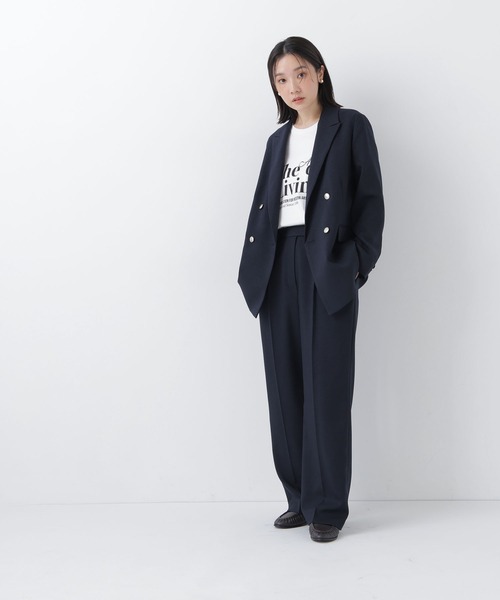 NATURAL BEAUTY BASIC(ナチュラルビューティーベーシック)の「ダブルブレスト SETUP ジャケット(テーラードジャケット・レディース・ブラウン/ネイビー/ブラック系その他2/キャメル・SMALL/MEDIUM)」の10枚目の写真