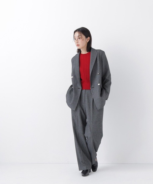 NATURAL BEAUTY BASIC(ナチュラルビューティーベーシック)の「ダブルブレスト SETUP ジャケット(テーラードジャケット・レディース・ブラウン/ネイビー/ブラック系その他2/キャメル・SMALL/MEDIUM)」の13枚目の写真