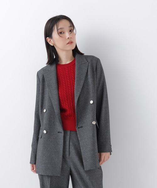 NATURAL BEAUTY BASIC(ナチュラルビューティーベーシック)の「ダブルブレスト SETUP ジャケット(テーラードジャケット・レディース・ブラウン/ネイビー/ブラック系その他2/キャメル・SMALL/MEDIUM)」の16枚目の写真