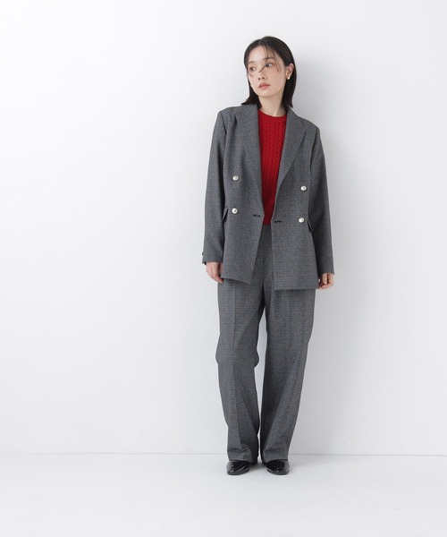 NATURAL BEAUTY BASIC(ナチュラルビューティーベーシック)の「ダブルブレスト SETUP ジャケット(テーラードジャケット・レディース・ブラウン/ネイビー/ブラック系その他2/キャメル・SMALL/MEDIUM)」の17枚目の写真