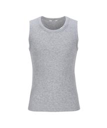 LECYTO | Glitter Rib Sleeveless_[Gray](Tシャツ/カットソー)