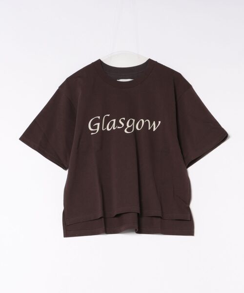 LOGEMENT DE CLAIRE(ロジュモンドクレール)の「《追加》【LOURMARIN】ロゴプリントTシャツ(Tシャツ/カットソー・レディース・ライトグレー/ブラウン・FREE)」の2枚目の写真